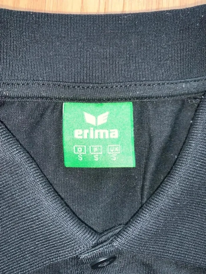 Polo noir sport homme erima taille S - photo numéro 3