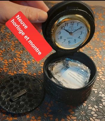 Réveil de voyage + montre steltman