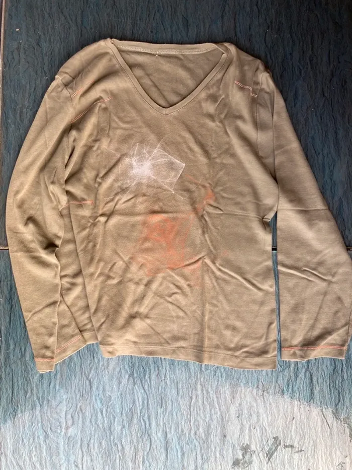 T-shirt manches longues kaki