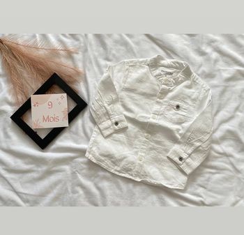 Chemise manches longues 9 mois bébé garçon