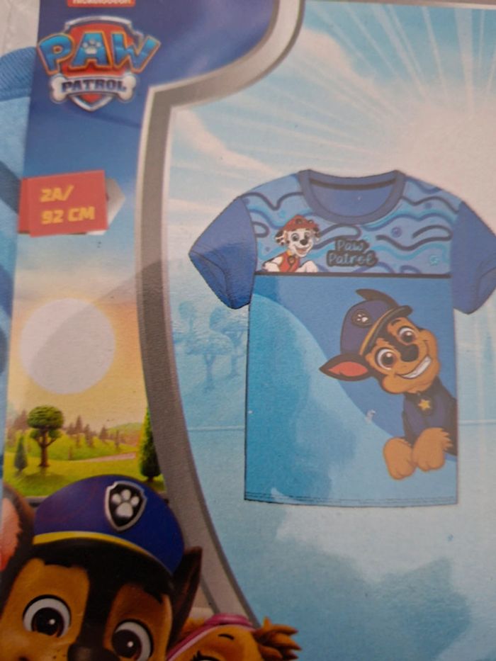 Tee-shirt pat patrouille neuf avec étiquette taille 2 ans - photo numéro 3
