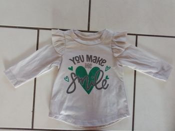 Maillot manches longues fille 3 mois 60 cm
