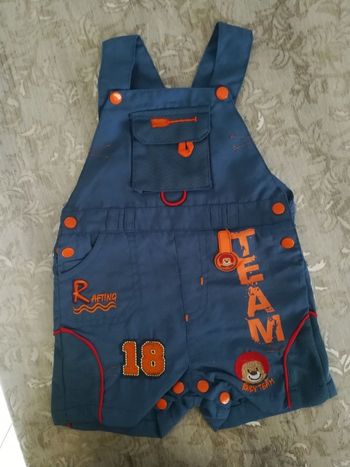Salopette courte 3 mois garçon