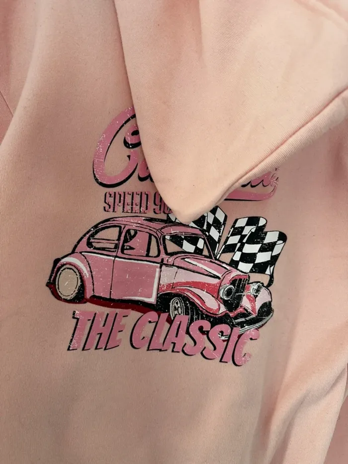 Sweat rose à capuche - photo numéro 2