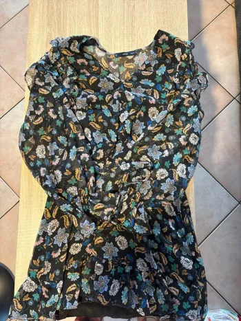 Robe en gaz à fleur