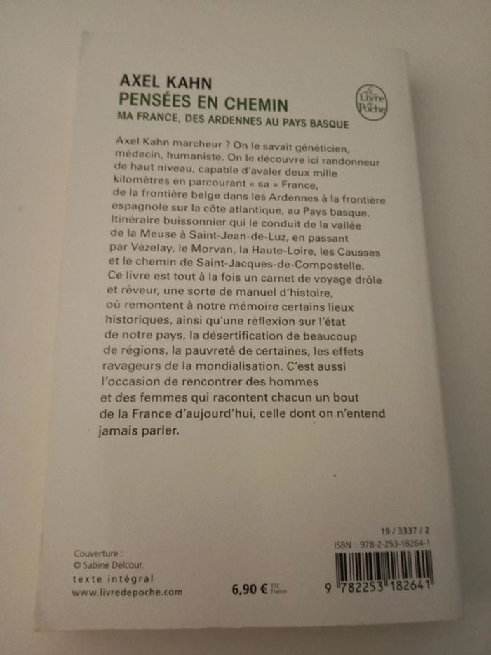 Axel Kahn 📚 Pensées en chemin - photo numéro 2