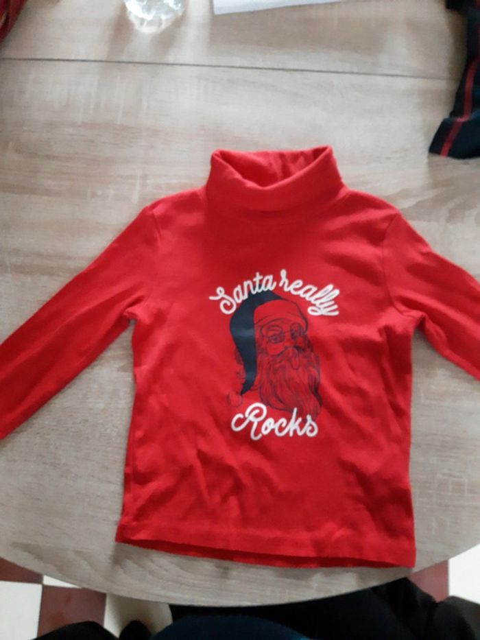 Maillot Pere Noël 3 ans - photo numéro 2