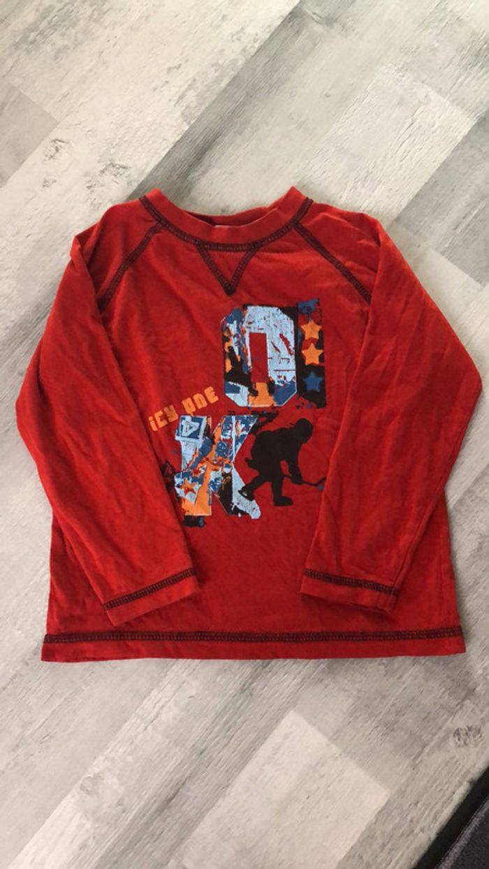 Tee-shirt rouge pour garçon 3 ans