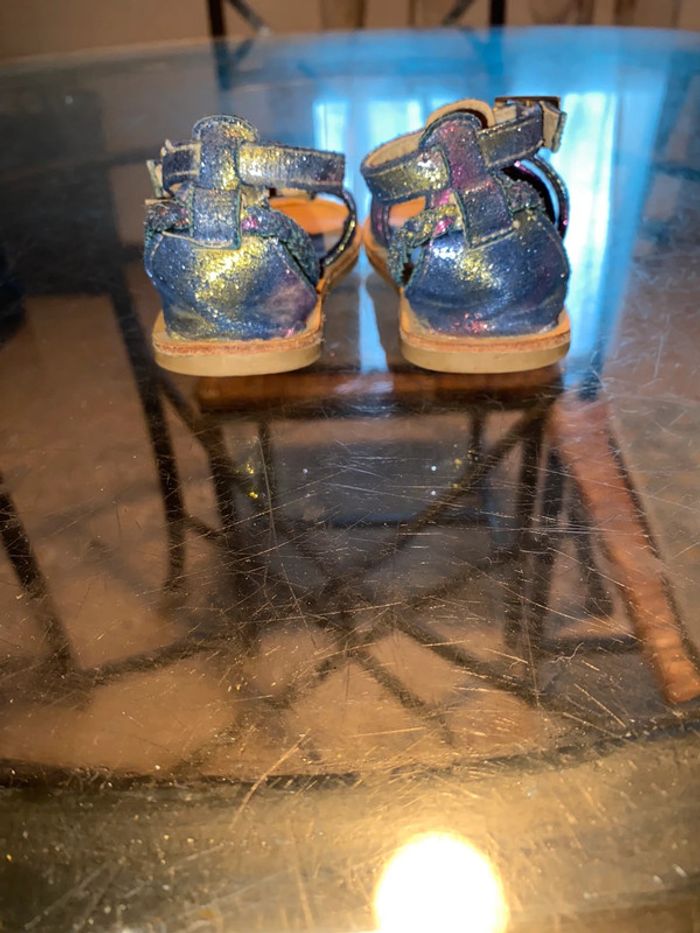 Sandales reflets irisés, taille 18, Freemouss. - photo numéro 5