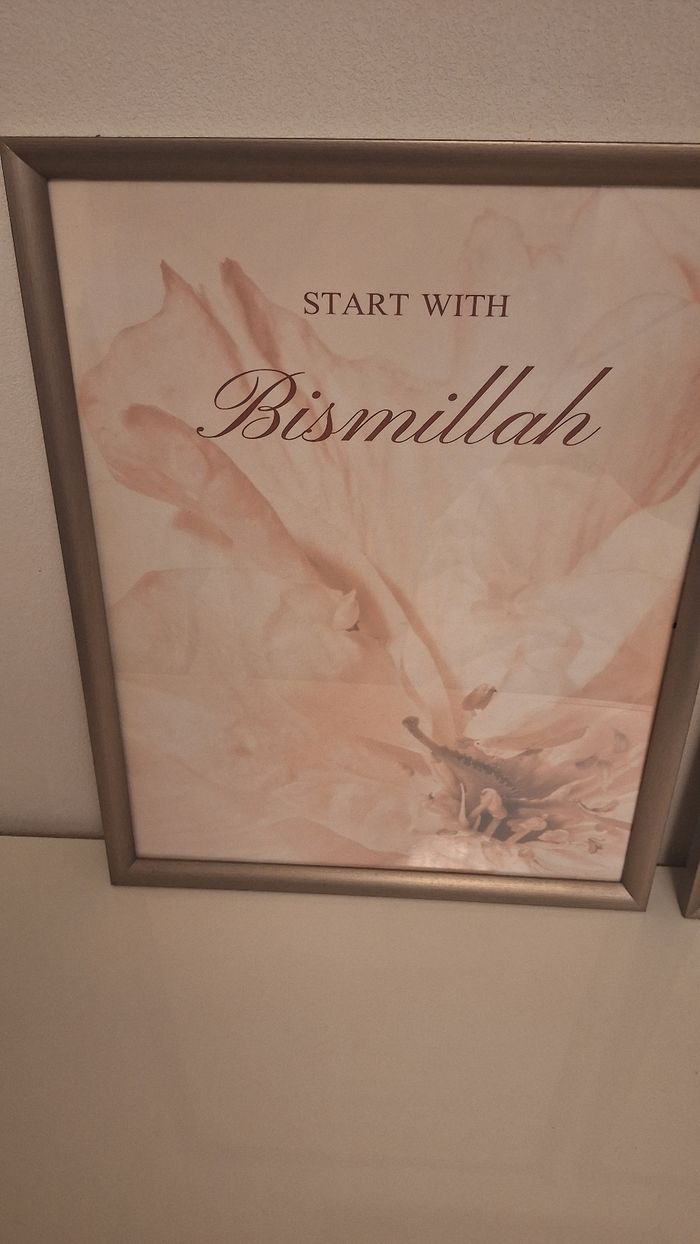 Triptyque 40x50cm avec cadre oriental fleuri - photo numéro 2