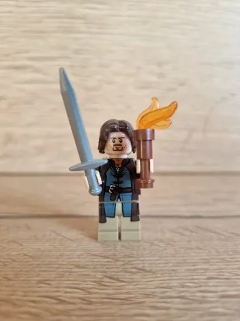 Figurine type lego Aragorn seigneur des anneaux