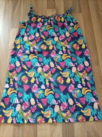 Robe bleue marine motifs glaces influx 6 ans