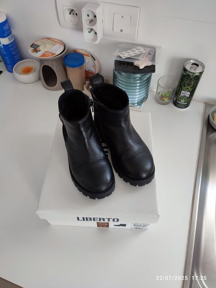 Bottines noires fille - photo numéro 2