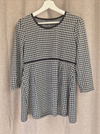 Tunique manches 3/4 noir et gris taille M Missing Johnny 