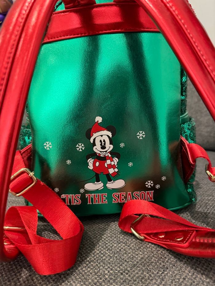 Loungefly Noël Mickey sequin - photo numéro 2
