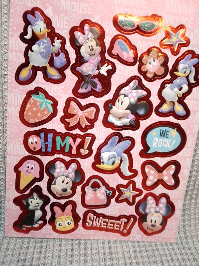 Stickers brillants pailletés "Minnie" - Disney Junior - photo numéro 3