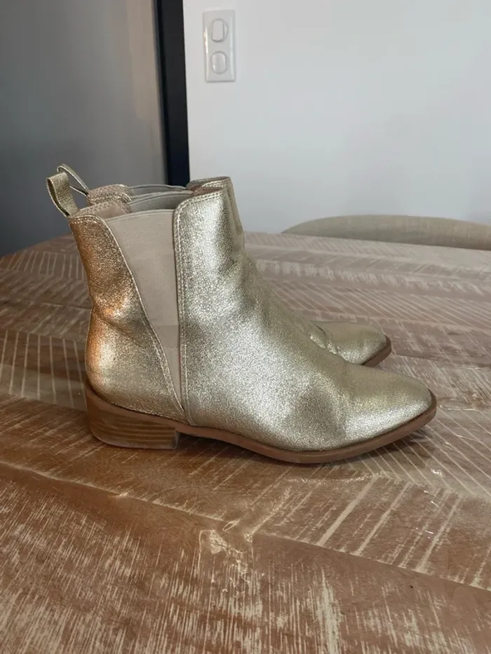 Bottines dorées - photo numéro 4