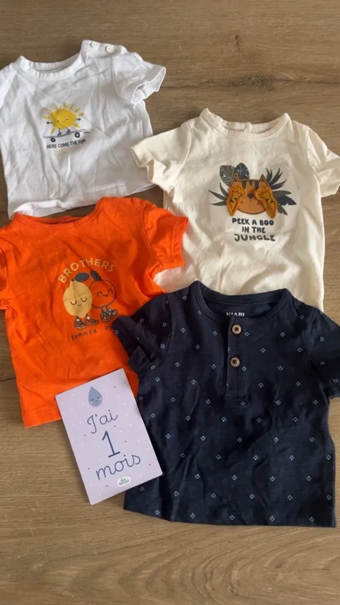 Teeshirt 1 mois garçon