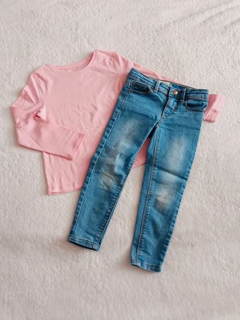 Ensemble t-shirt manches longues et jeans Skinny 4 ans