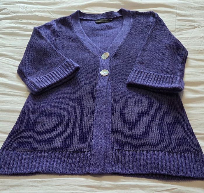 Veste longue violette T.40 KIABI