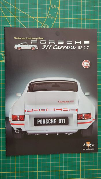 Fascicule seul sans pièce n°85 pièce détachée Porsche 911 Carrera RS 2.7 1/8 1/8ème Altaya #B37