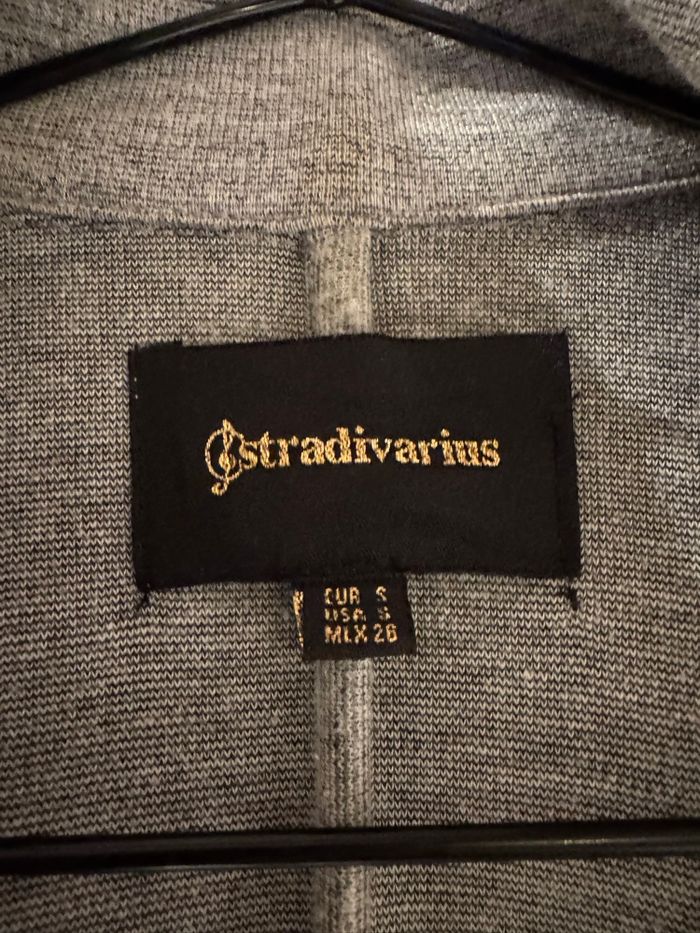 Veste longue grise - Stradivarius - photo numéro 8