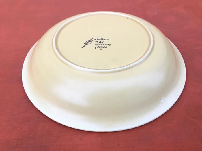 Années 1960 Plat creux de service Ateliers du Revernay France (Digoin Saône-et-Loire) Grès mat - photo numéro 3