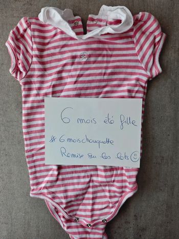 Body manches courtes à rayures