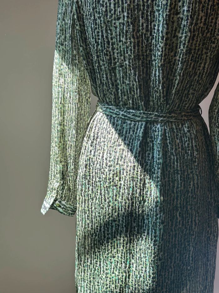Robe midi imprimée vert taille 38 - Vero Moda - photo numéro 8