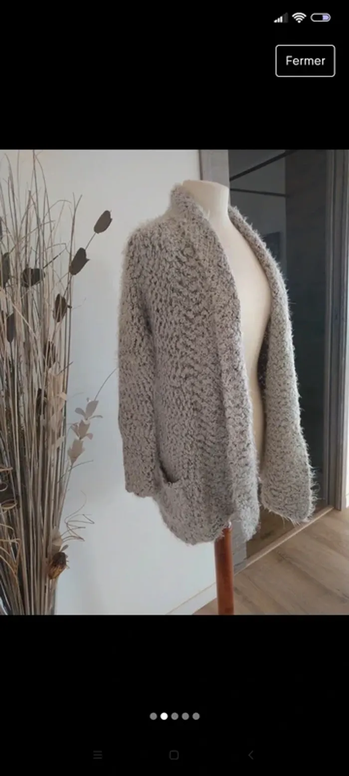 Gilet long poilu S tout doux Jennyfer - photo numéro 2