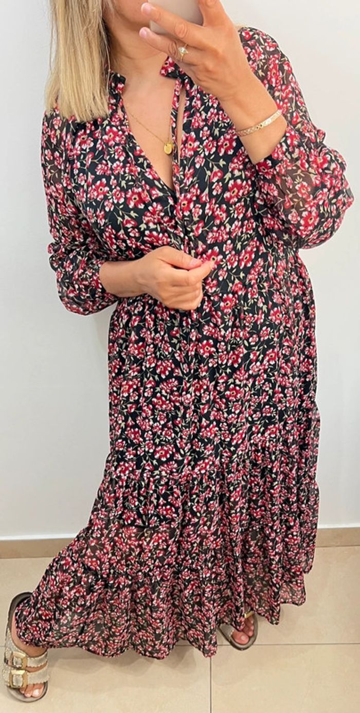 🌹 Robe longue fleurie Lefties Taille L - photo numéro 6
