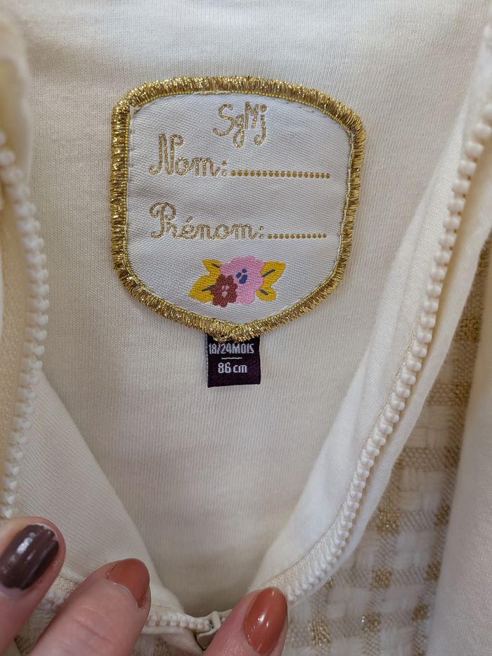 Poncho blanc or sergent major - photo numéro 2