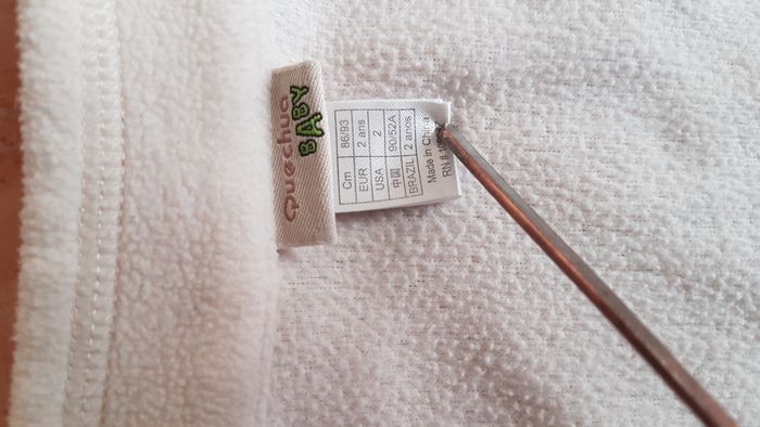 Veste polaire mixte crème 2 ans Quechua - photo numéro 2