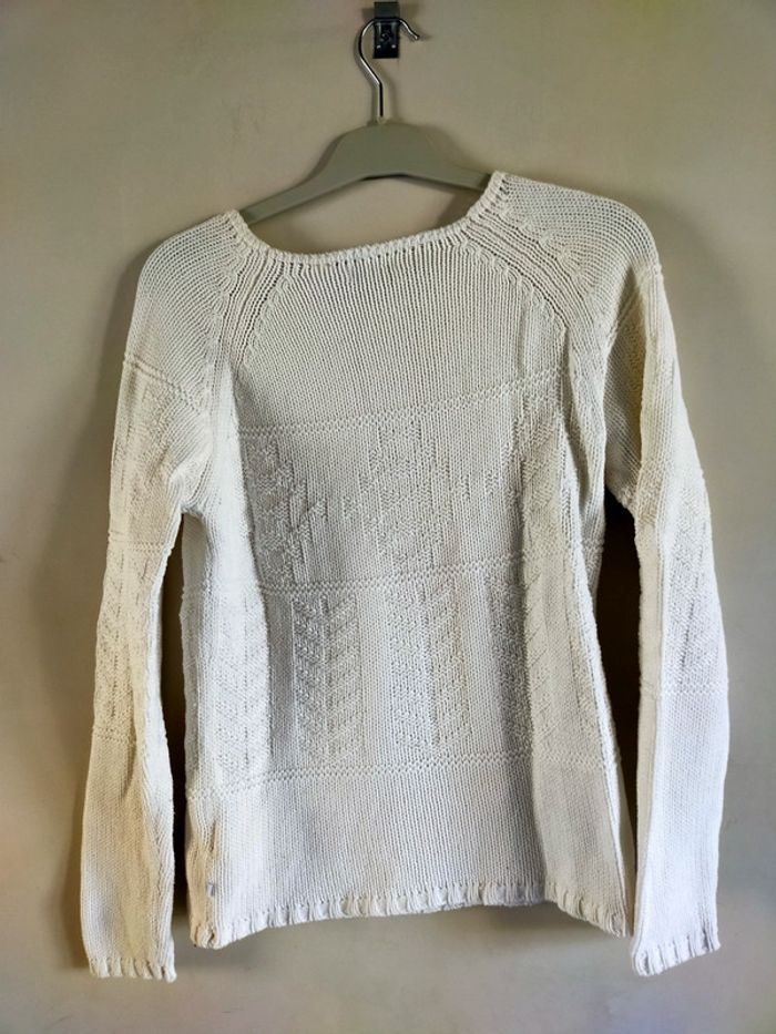 Pull blanc Okaïdi - photo numéro 3