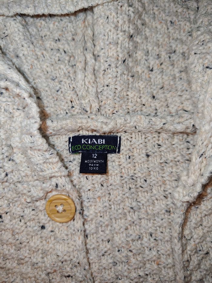 Gilet à capuche Kiabi 12 mois - photo numéro 3