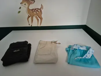 Lot de 3 Pantalons Bébé Fille - 12 mois (Orchestra, Obaïbi,ect)