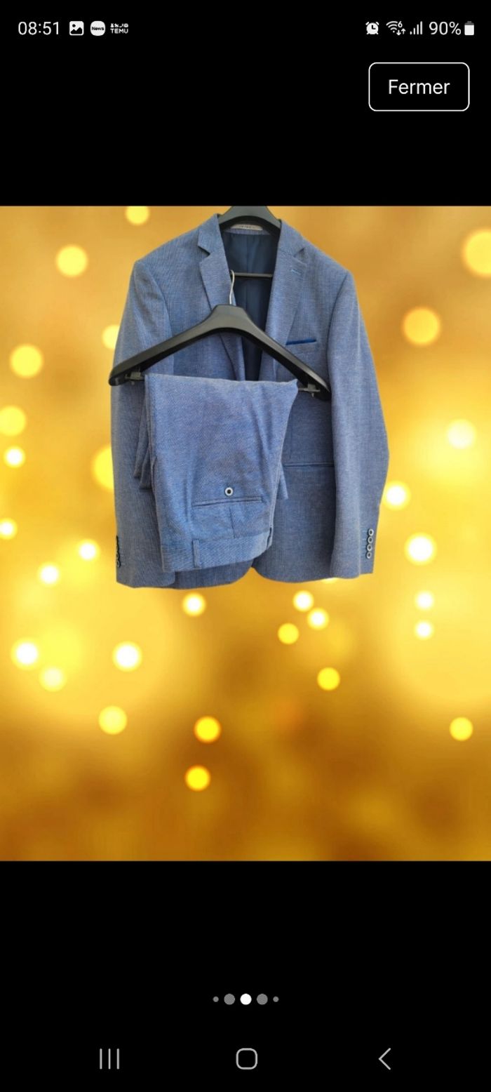 Costume bleu homme taille L - photo numéro 7