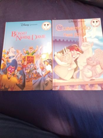 Lot de livre bossu de notre Dame mickey club du livre