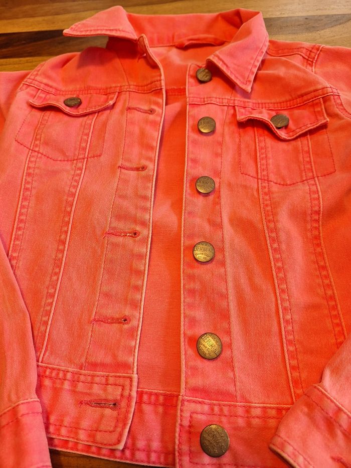 Veste jeans rose 10ans - photo numéro 3