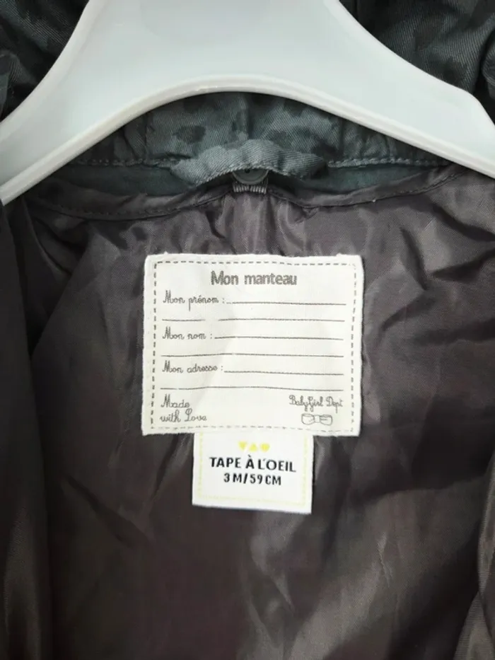 Beau manteau Tape à l'œil 3 mois - photo numéro 6