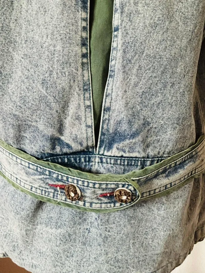 🔷🌿Veste jean Mustang vintage 90s Men’s Denim Jacket Alpine Trachten Y2K size M🌿🔷 - photo numéro 15