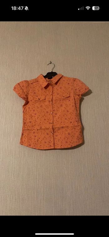 Chemise orange 10 ans sergent major