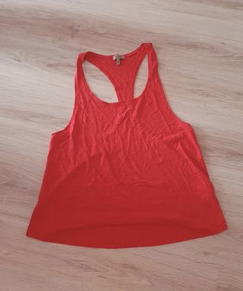 Débardeur rouge large L Bershka