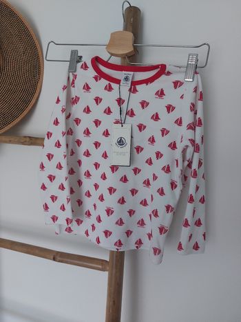 T-shirt pyjama hiver Petit Bateau 5 ans