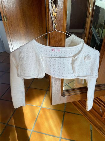 Boléro blanc DPAM 6 ans