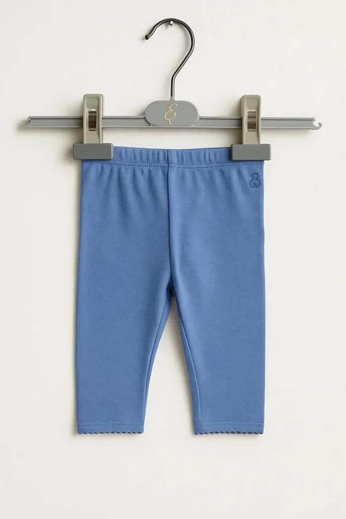 Legging uni bleu – 12 mois