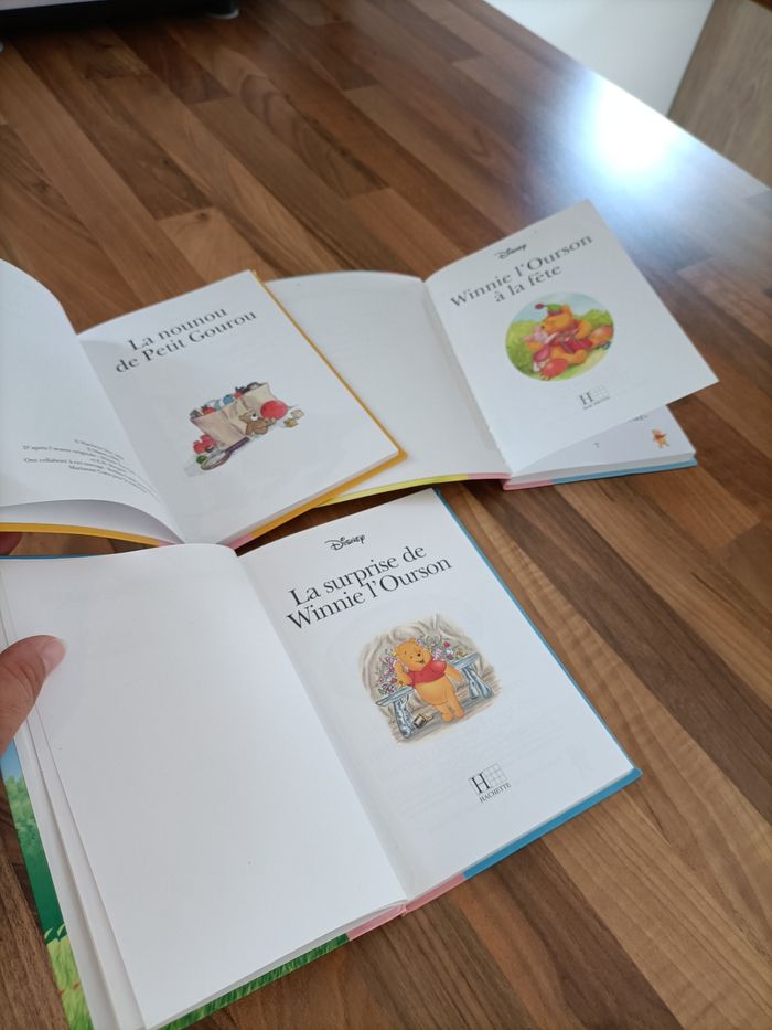 Lot 3 livres Winnie l'ourson+ peluche Bourriquet - photo numéro 8