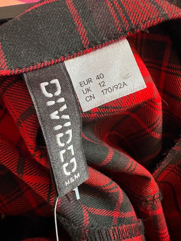 Robe chasuble pinafore motif tartan H&M 40 - photo numéro 6