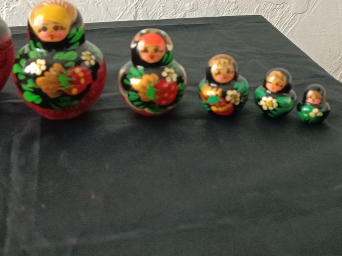 Poupées russes bois peint - photo numéro 3
