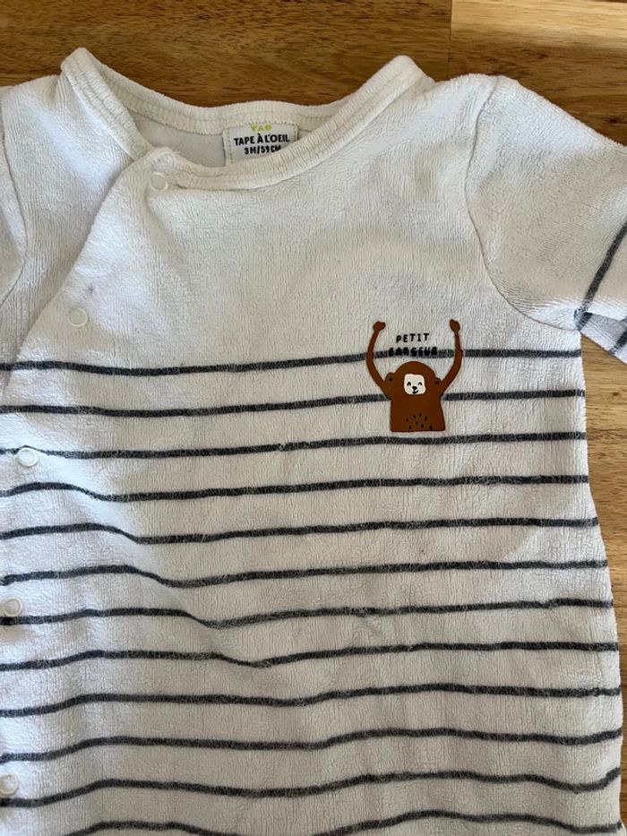 Pyjama tape à l’œil - 3 mois - photo numéro 2